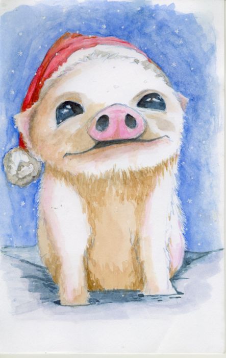 Snow piggy by Amy Sue Stirland